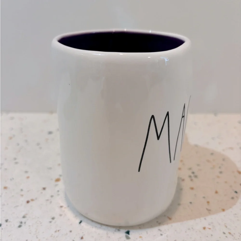 Rae Dunn Halloween‎ MAGICAL Mug White & Purple